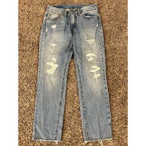 LEVI'S 511 (32x30) Mens Distressed Denim Jeans  Zip Fly aLTEREd